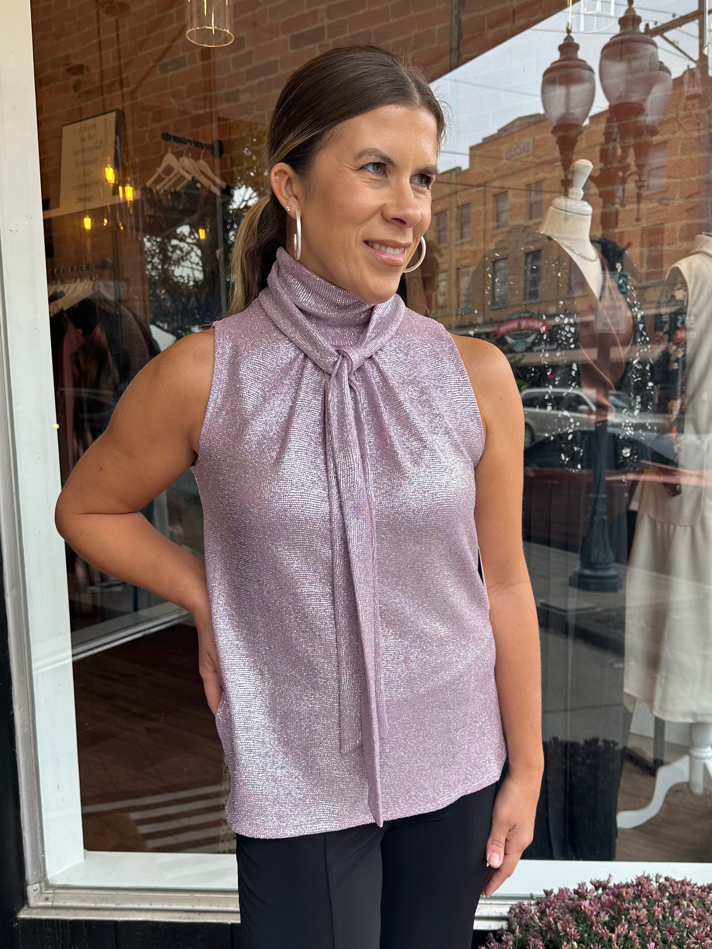 Lulu Shimmer Top