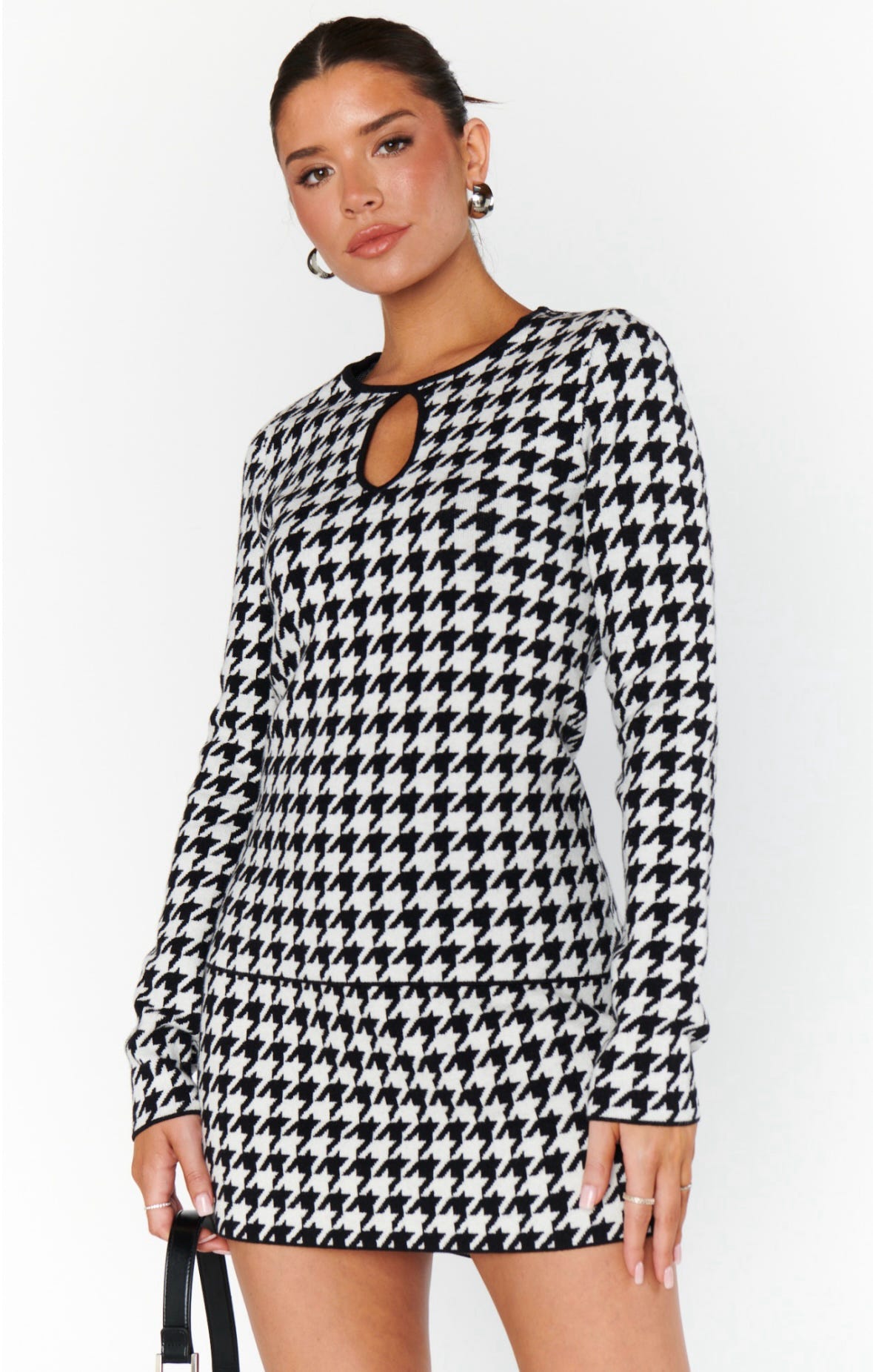 Tippi Skirt Houndstooth Knit