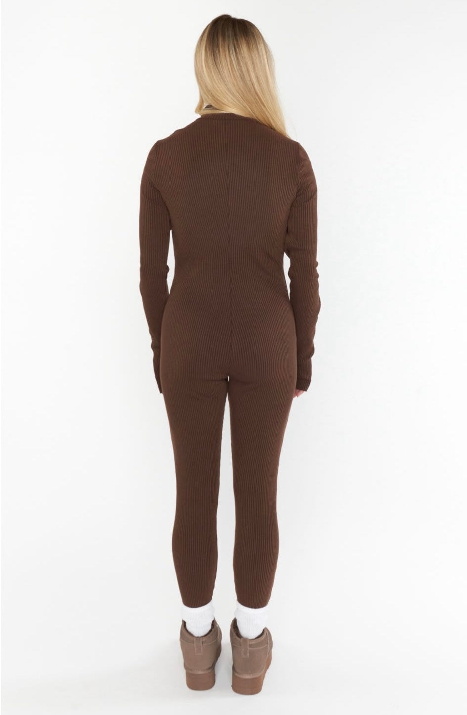 Lodge Onesie Winter Rib Chocolate