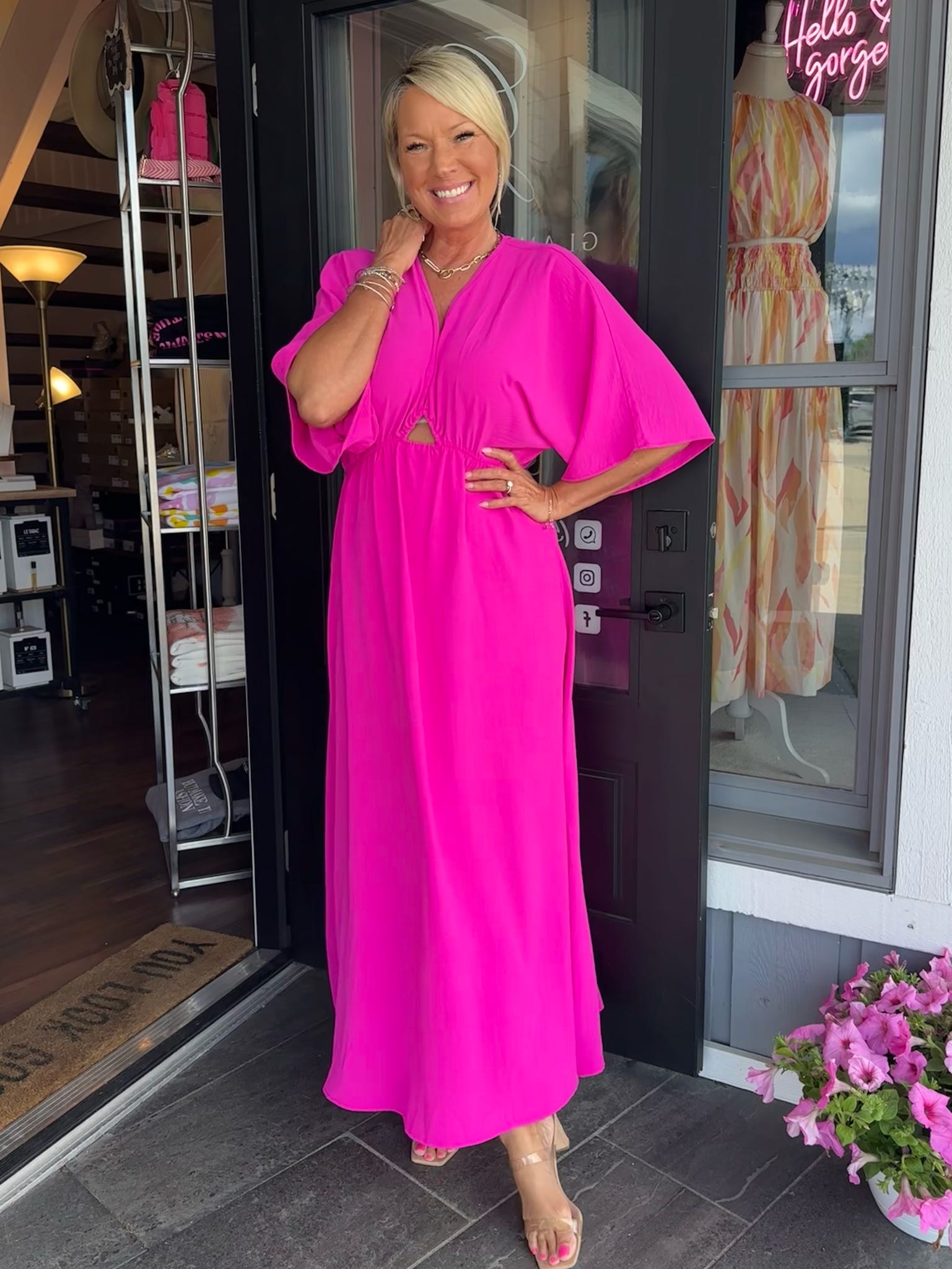 Fuchsia Maxi Dress