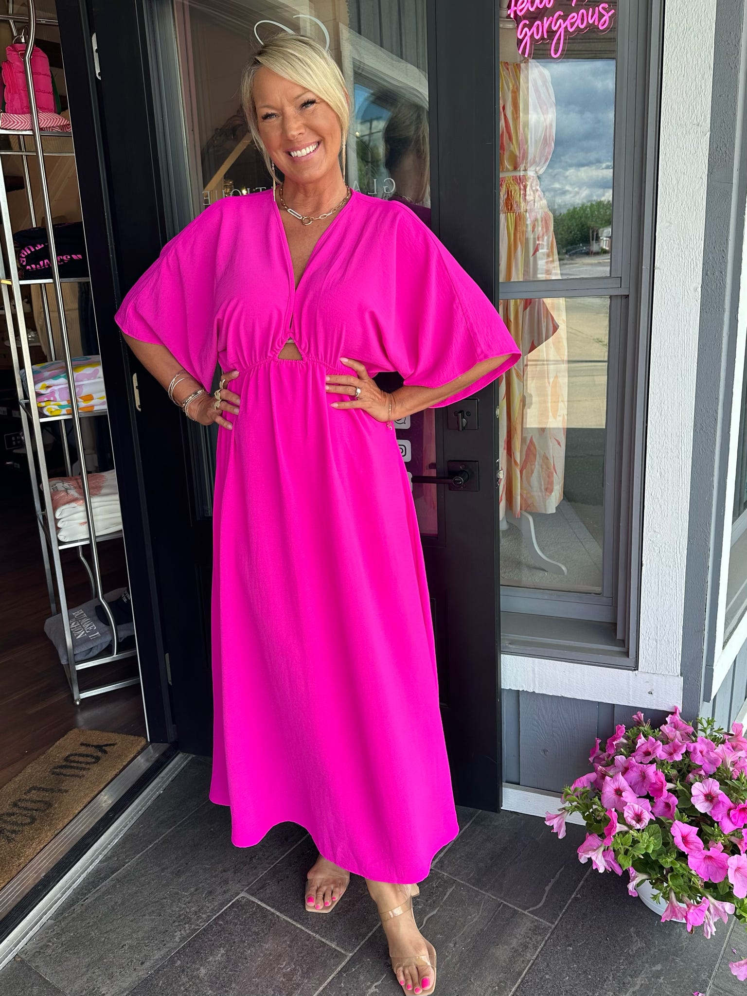 Fuchsia Maxi Dress