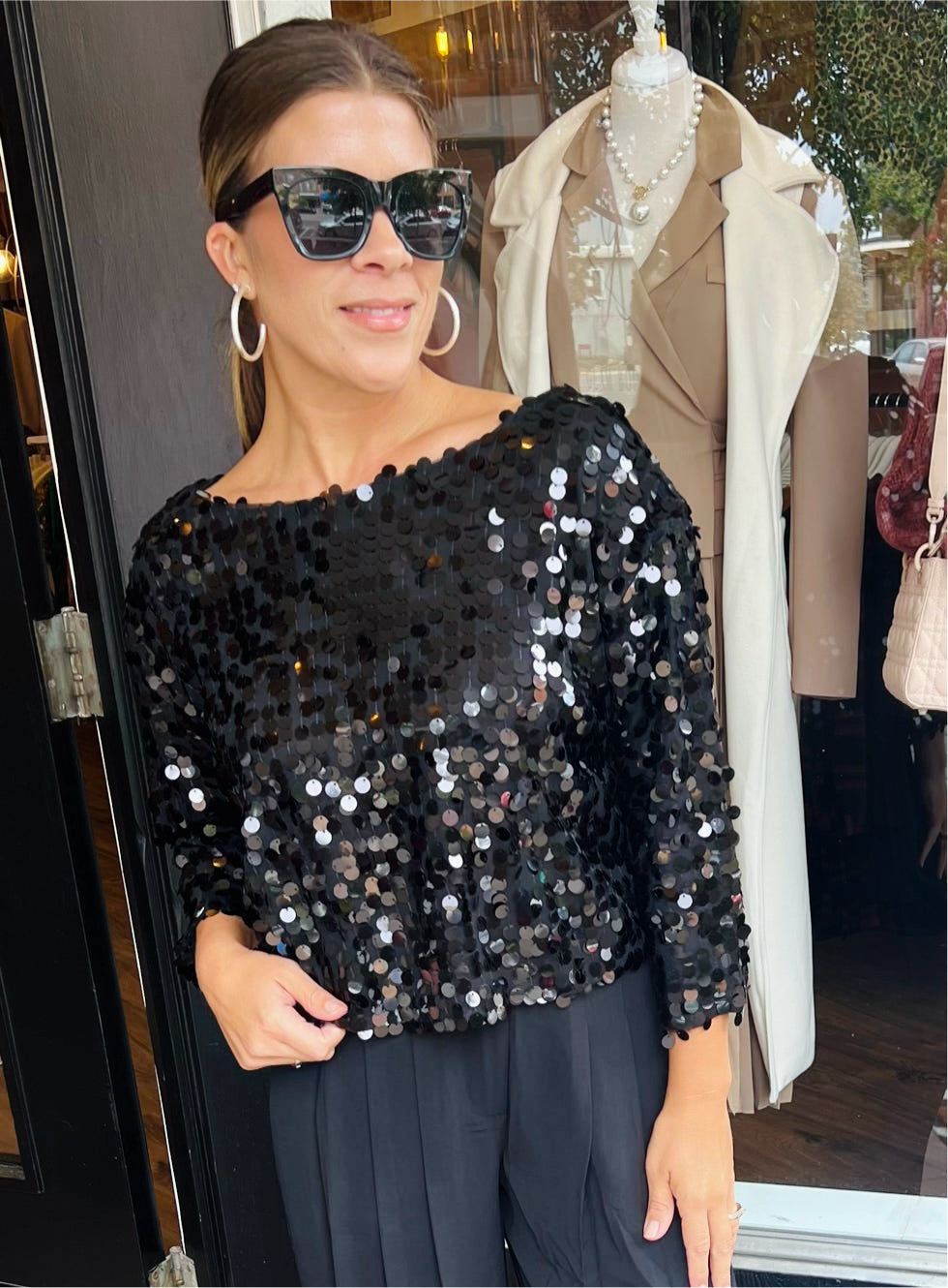 Stella Sequin Top