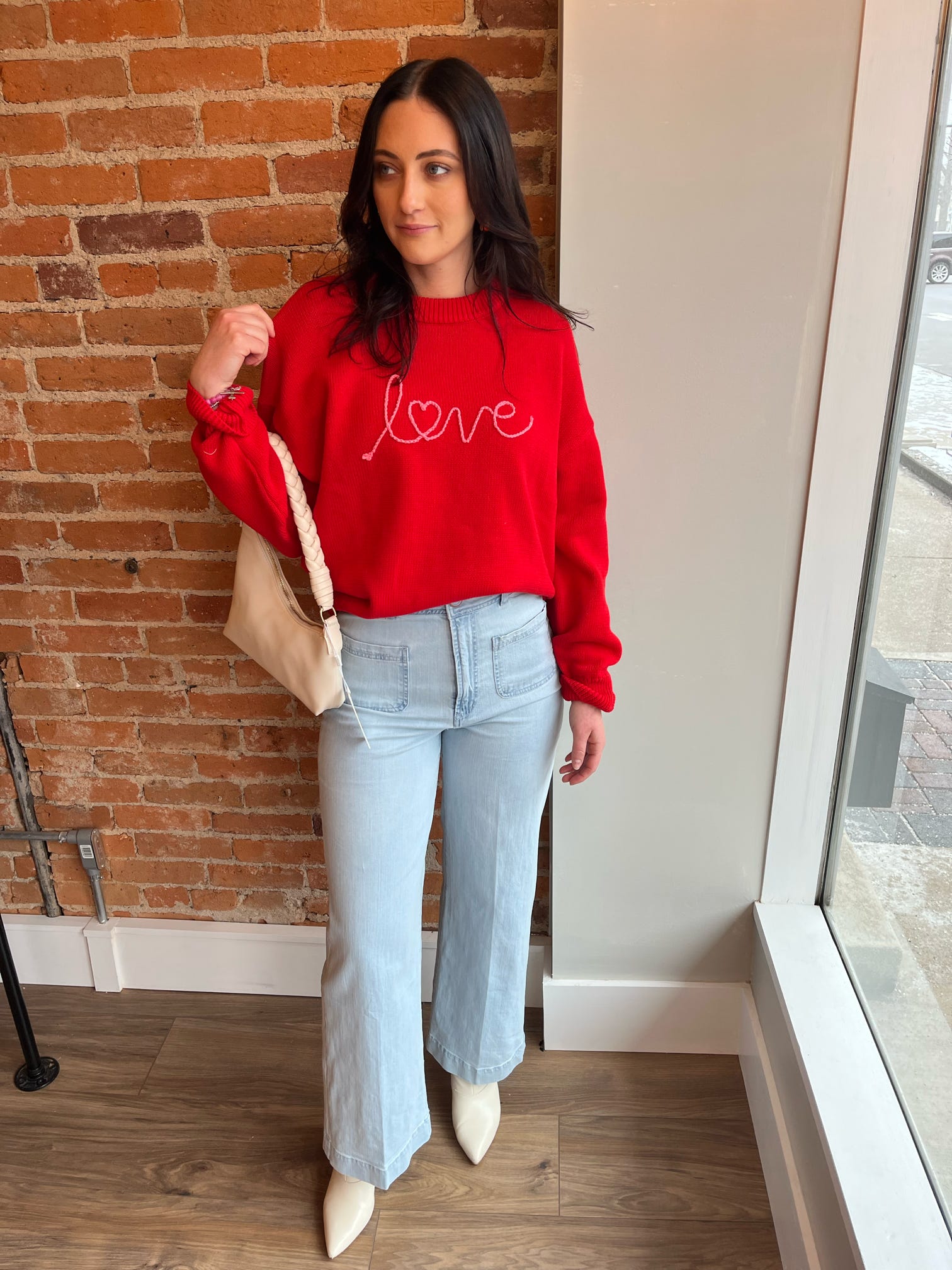 Love Notes Boyfriend Sweater