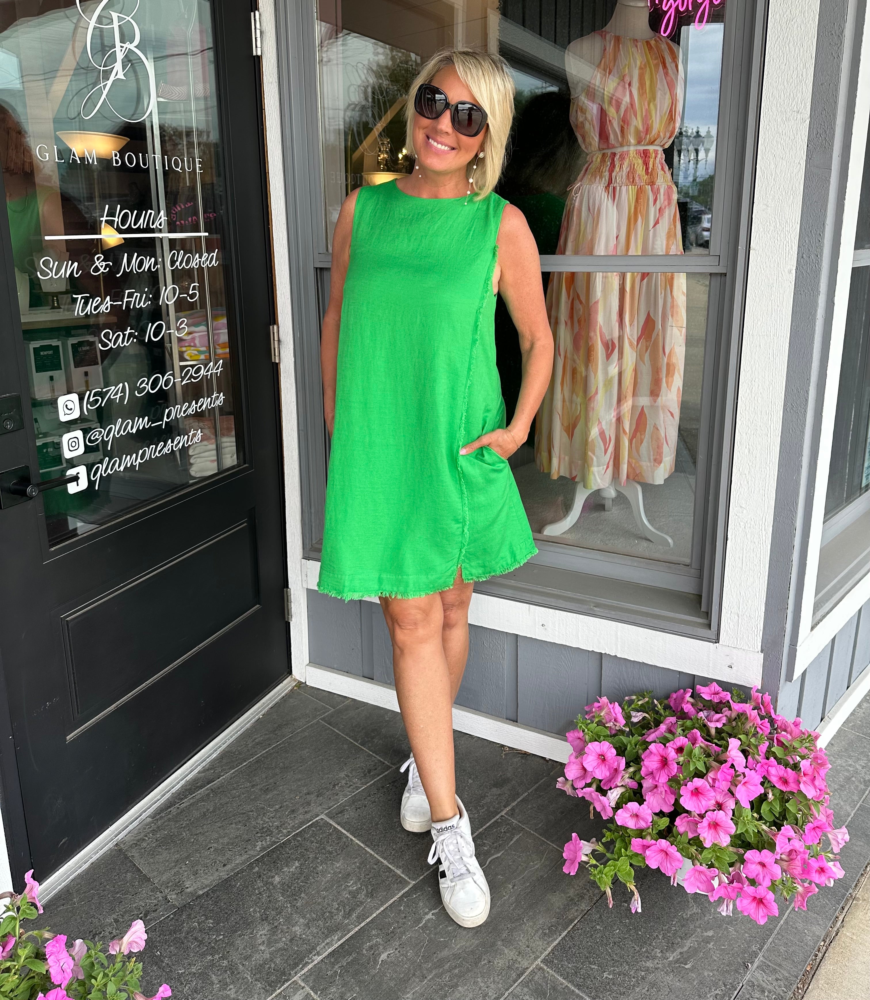 Amalya Green Dress