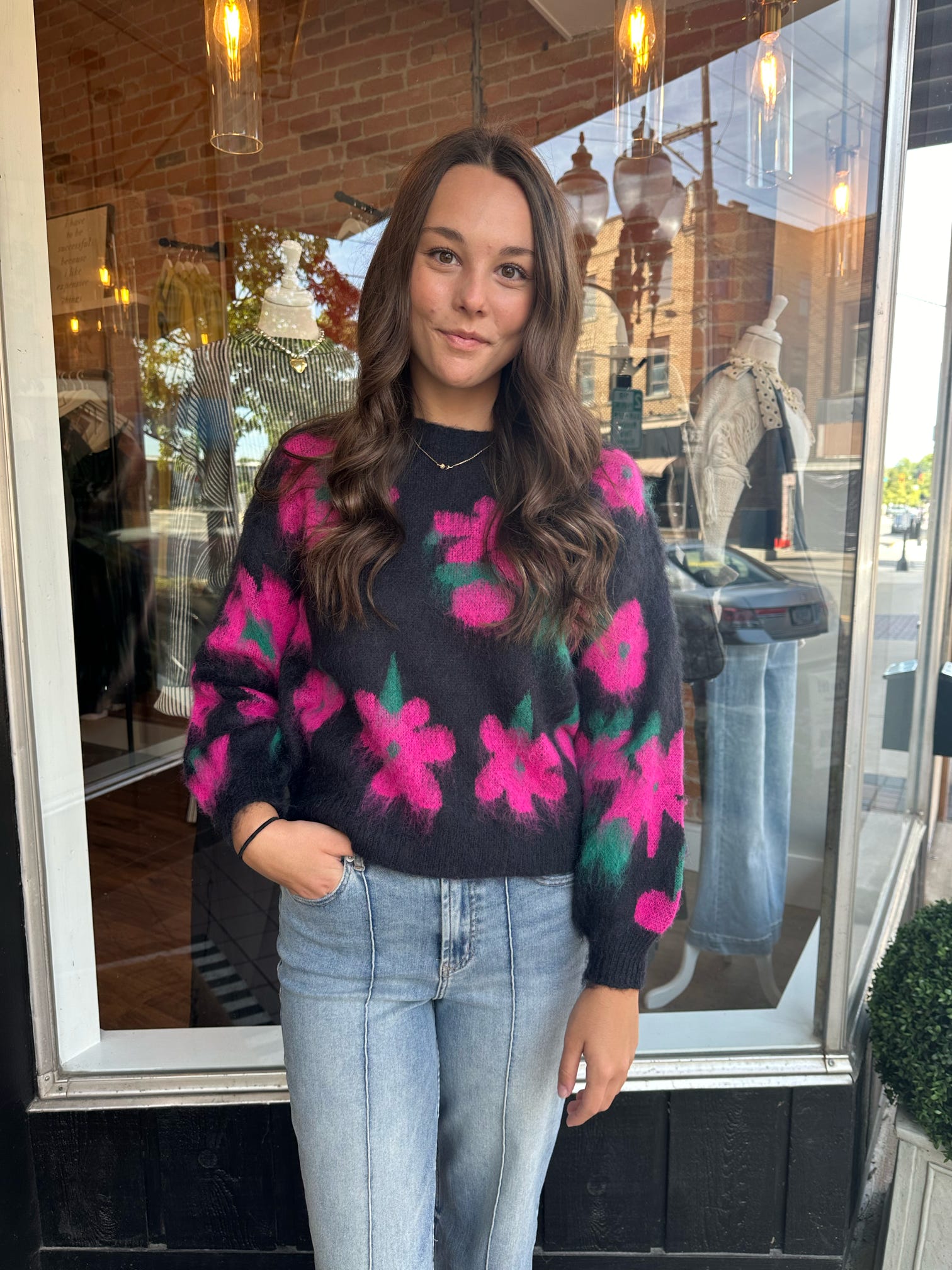 Floral Sweater