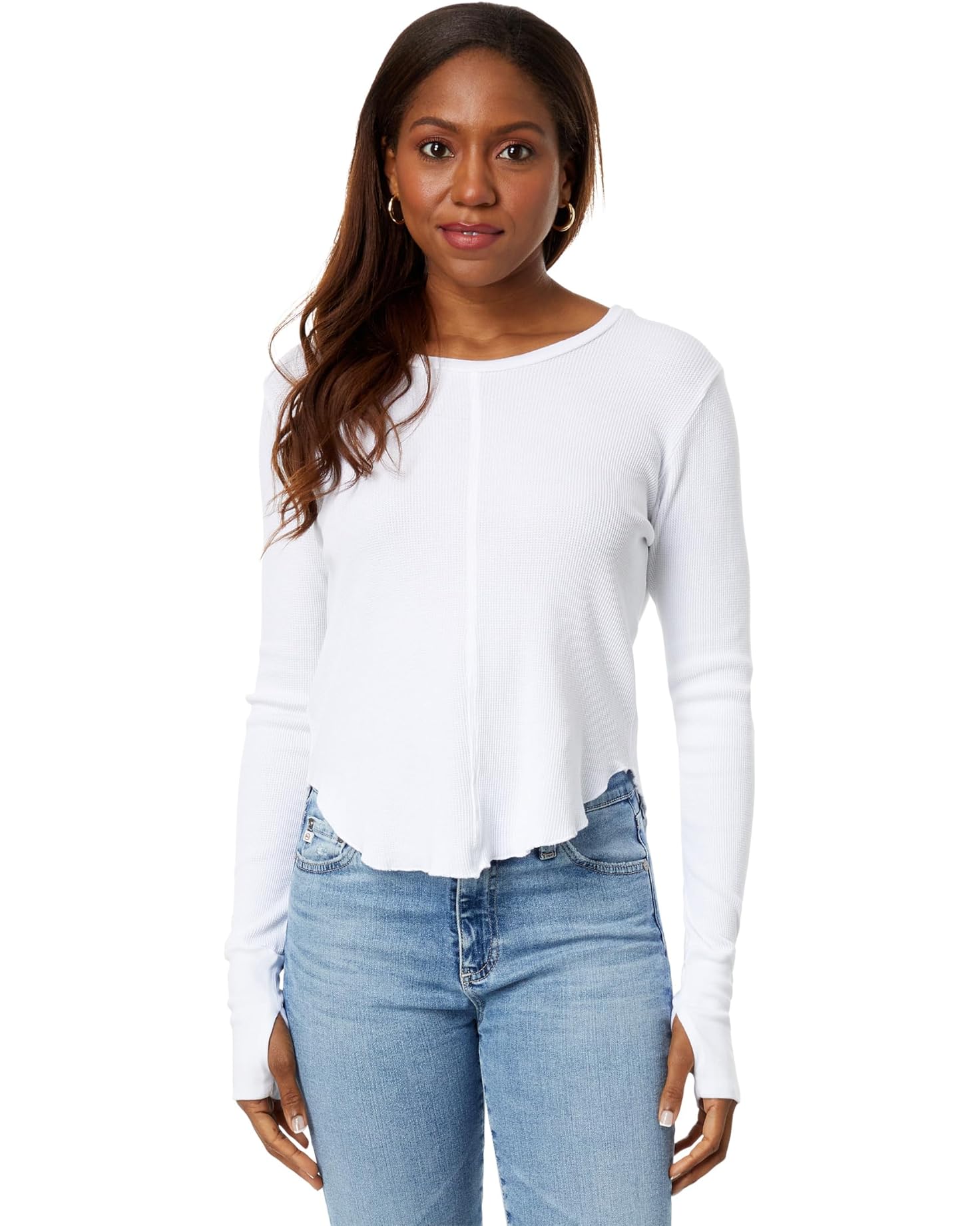 Crew Neck Cropped Tee