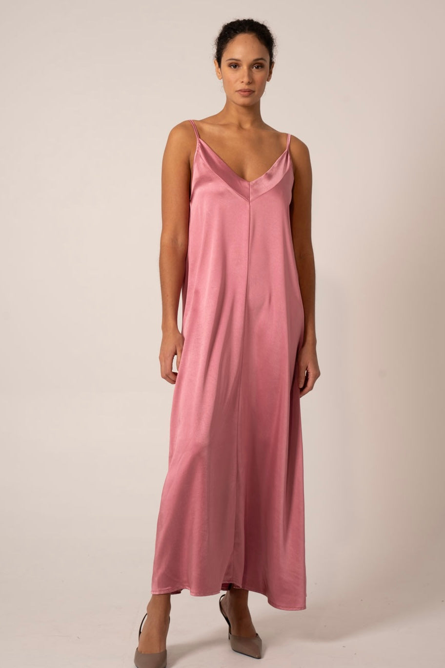 Maren Satin Maxi Dress