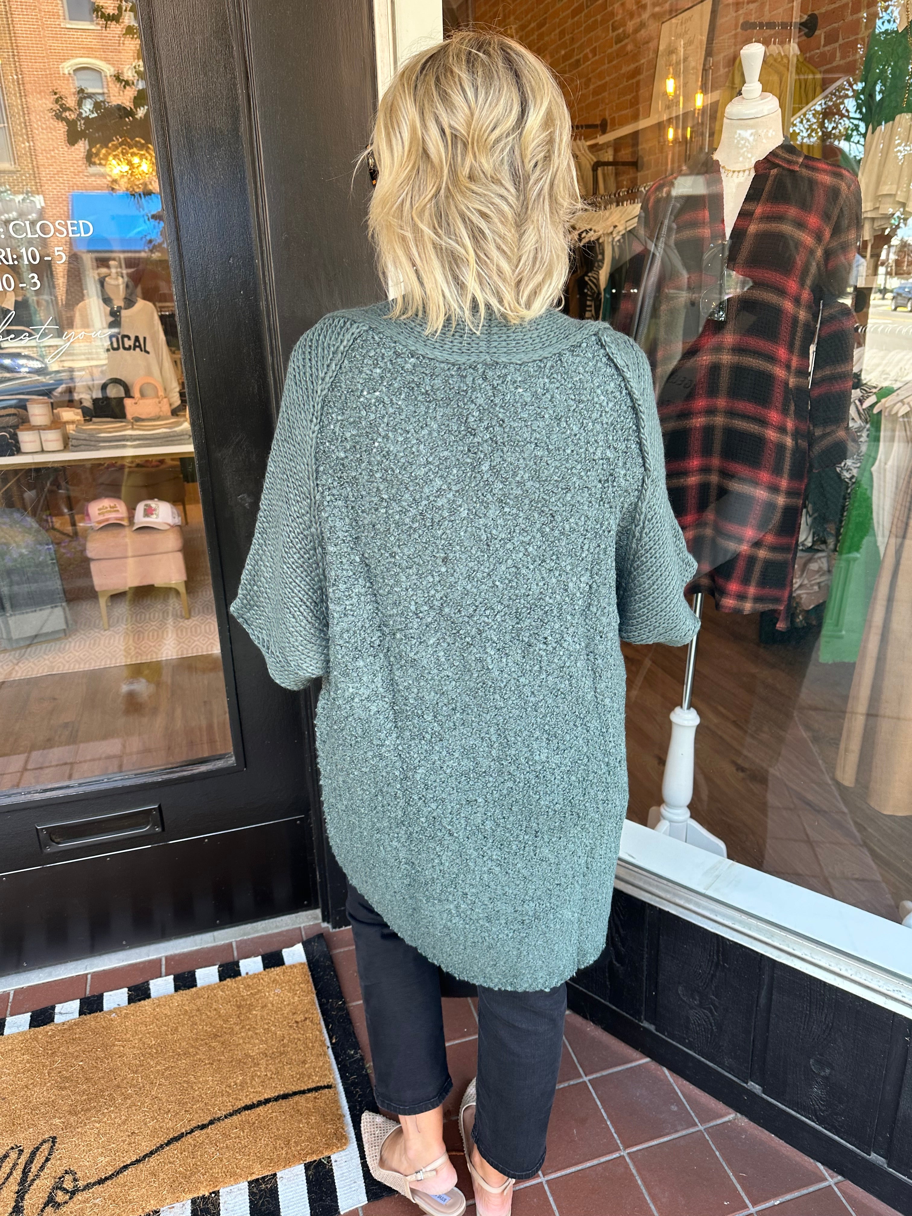 Mossy Sweater Cardigan