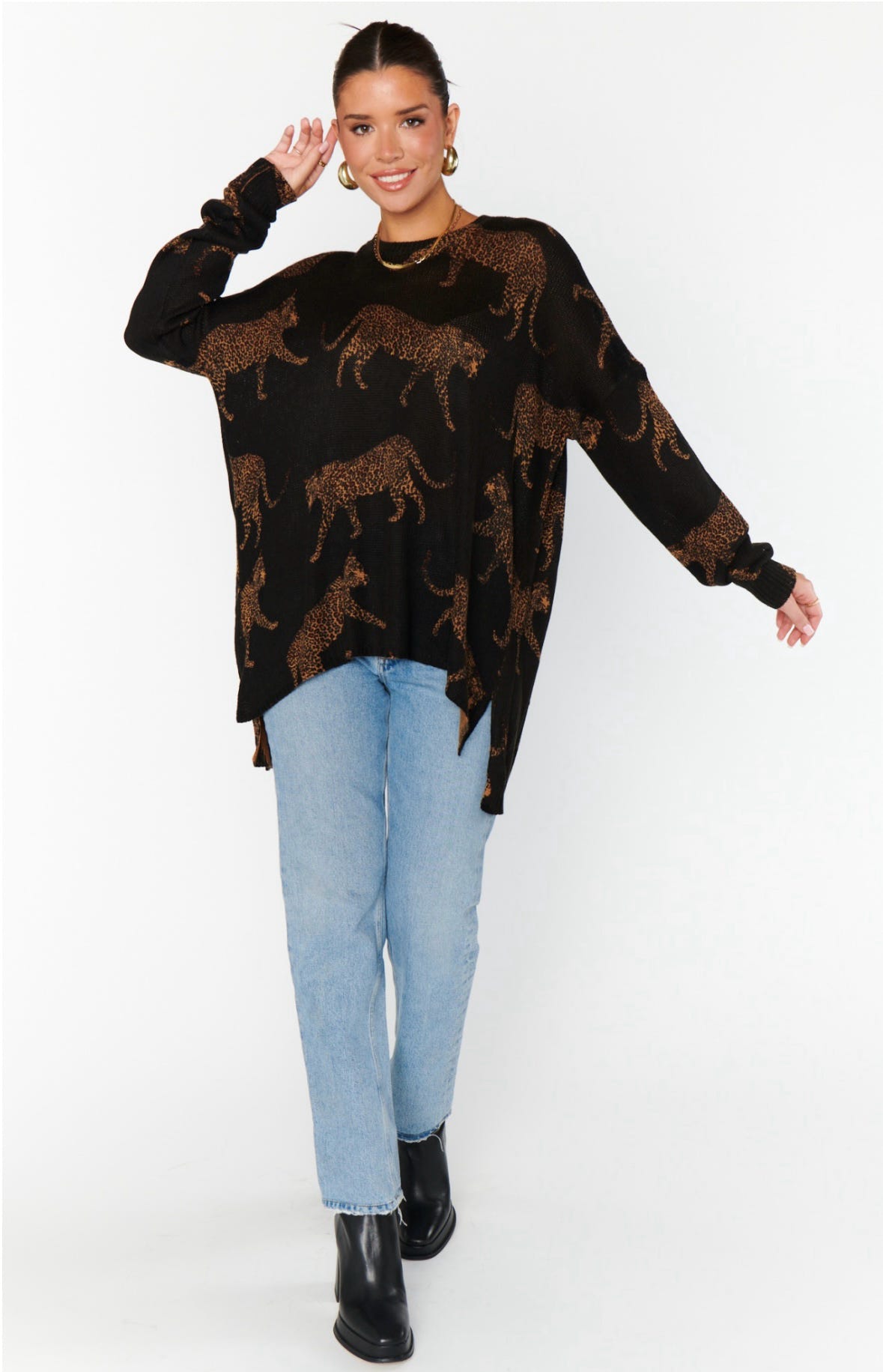 Leopard Bonfire Sweater