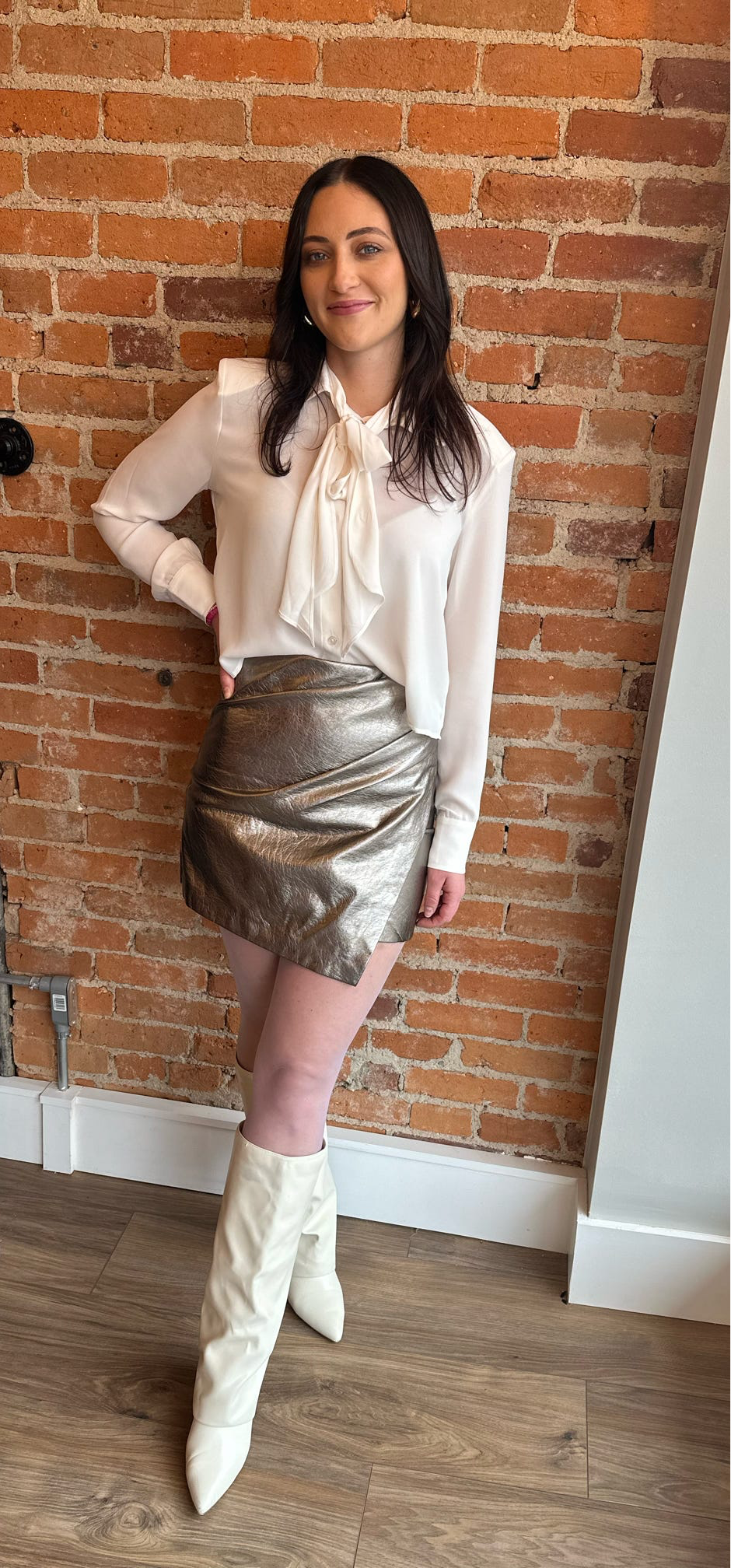 Paulina Faux Wrap Skirt