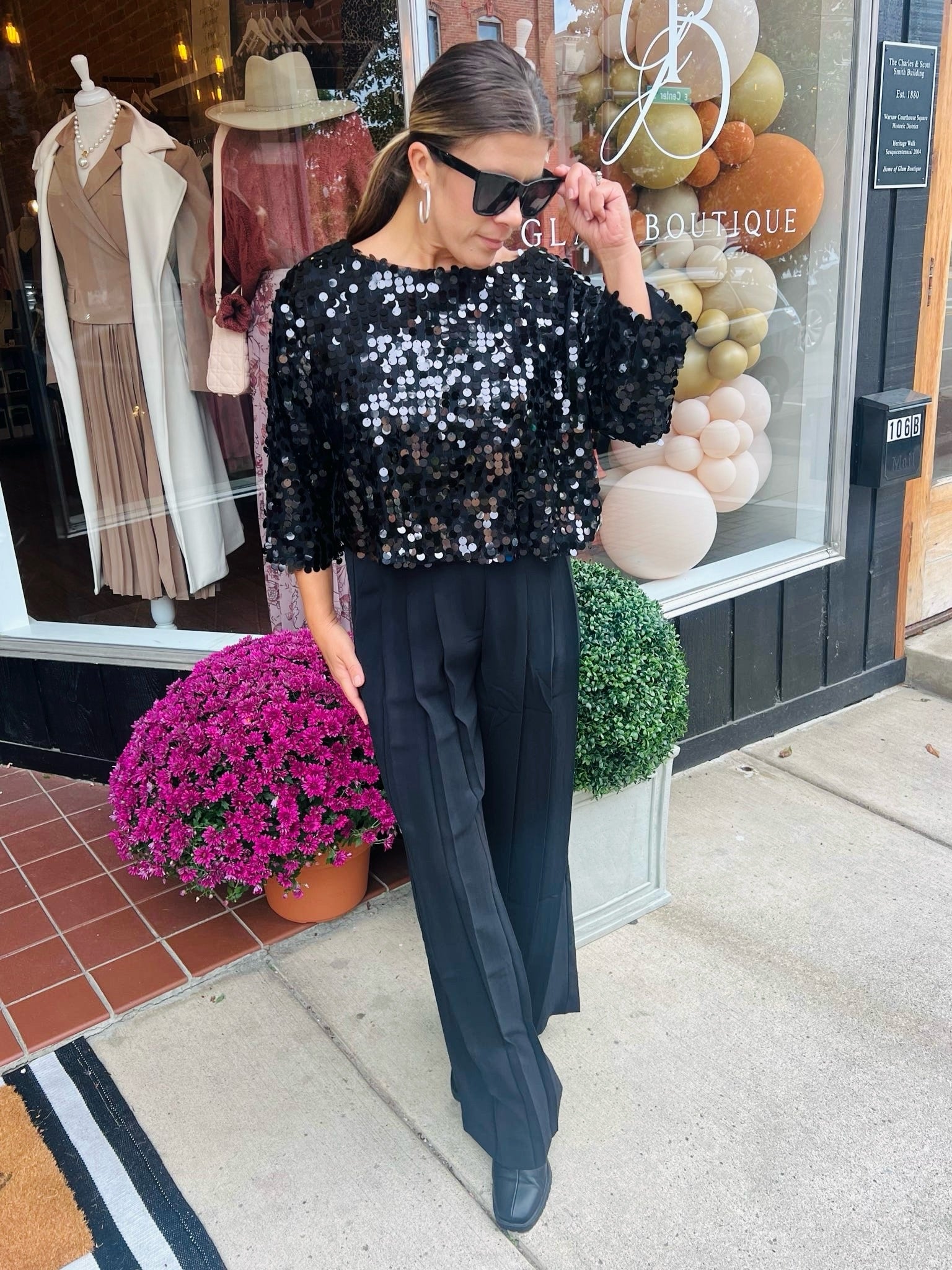 Stella Sequin Top