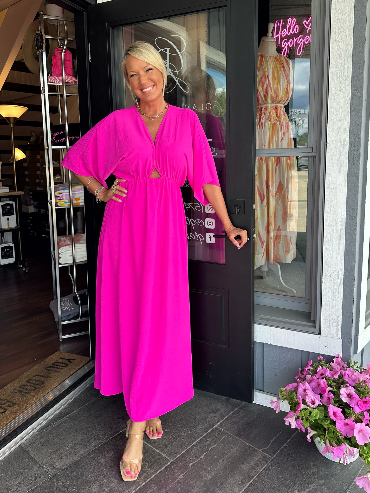 Fuchsia Maxi Dress