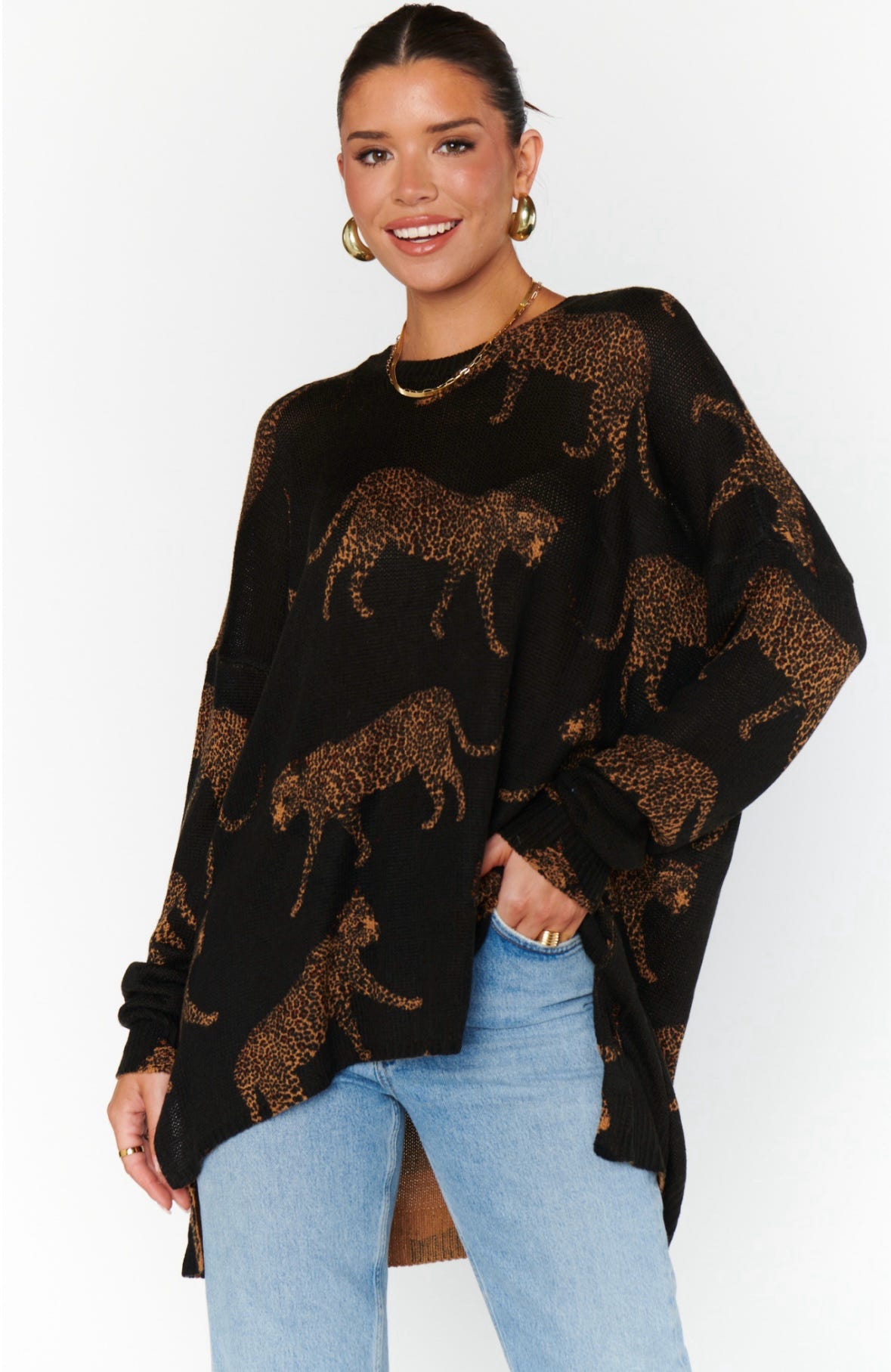 Leopard Bonfire Sweater