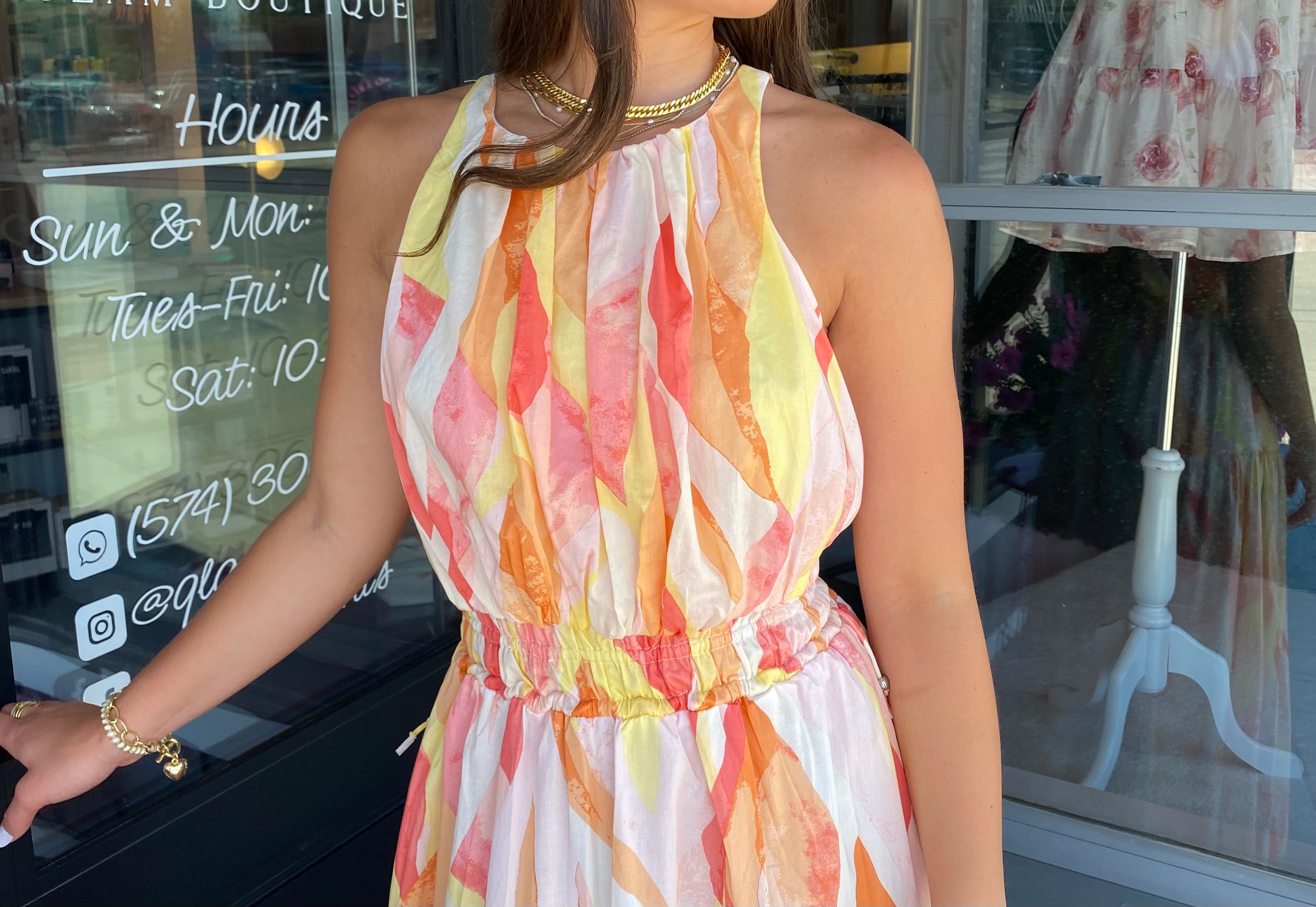 Coral Halter Top