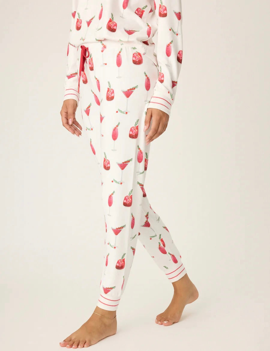 Cranberry Cocktail Pajama Jogger Pant