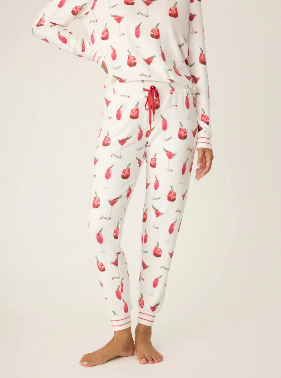 Cranberry Cocktail Pajama Jogger Pant