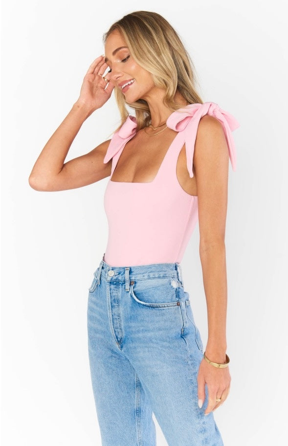 Gidget Bodysuit Pink Stretch