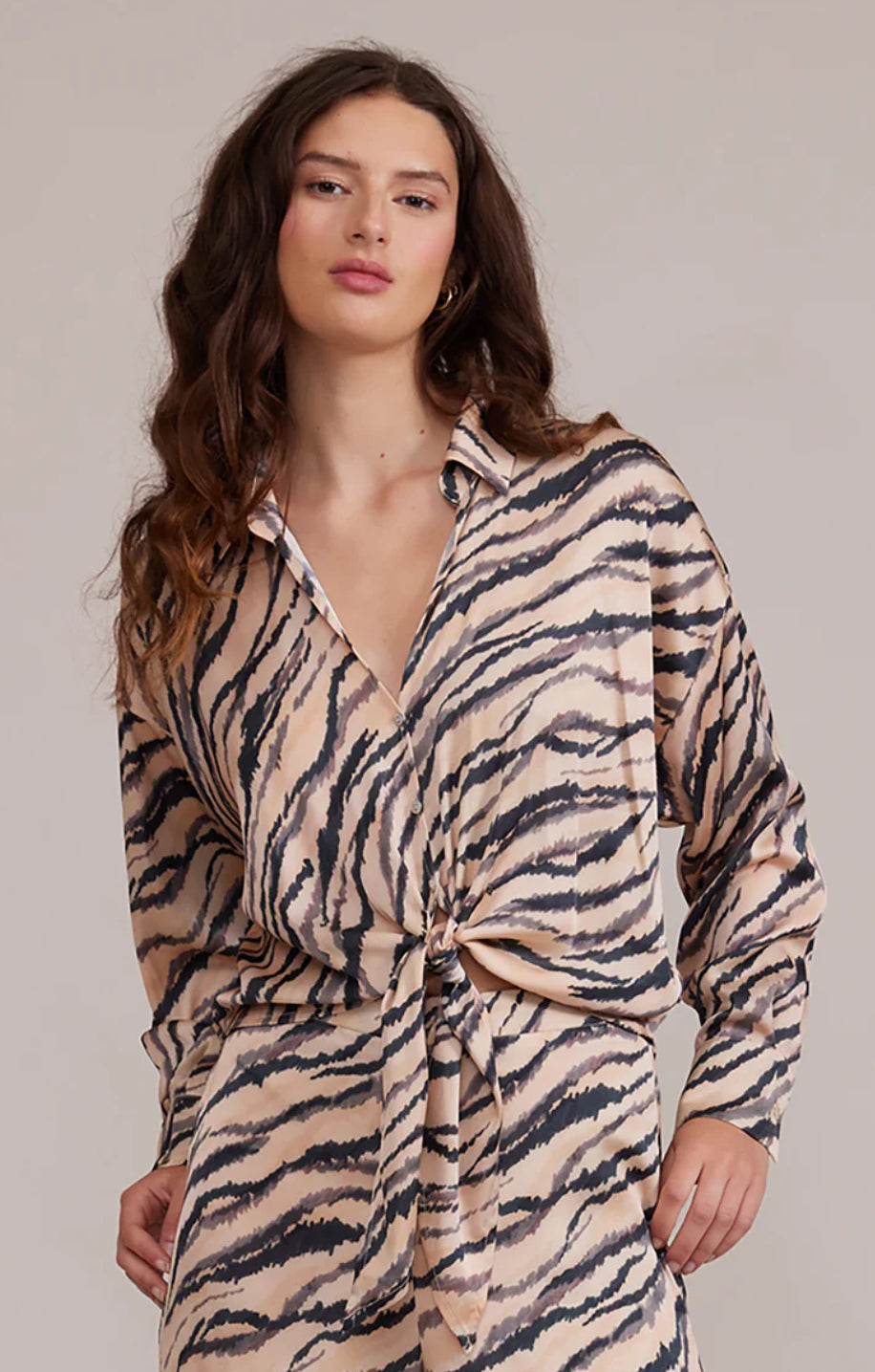 Rue Blouse in Tiger Print