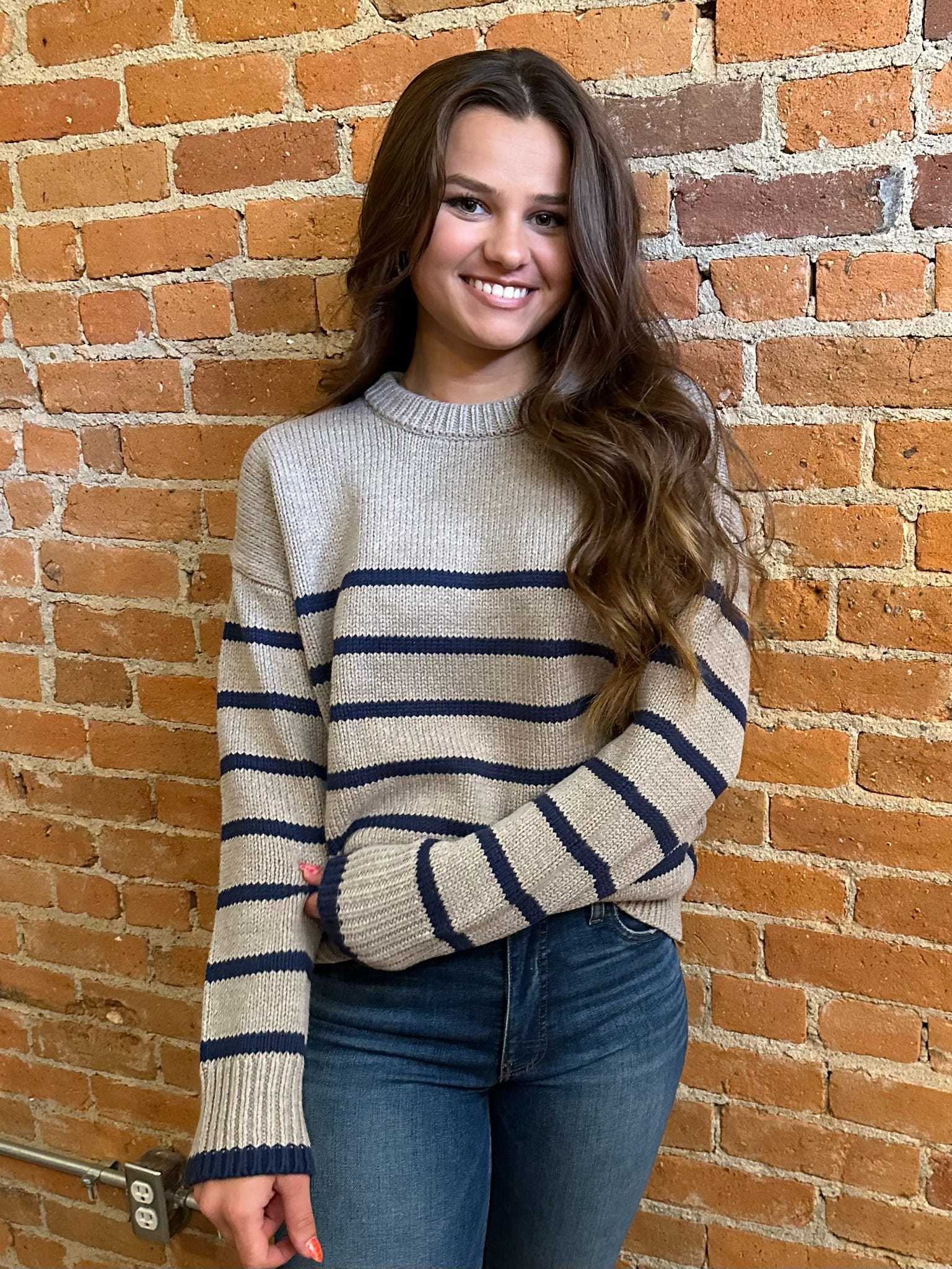 Boyfriend Stripe Sweater