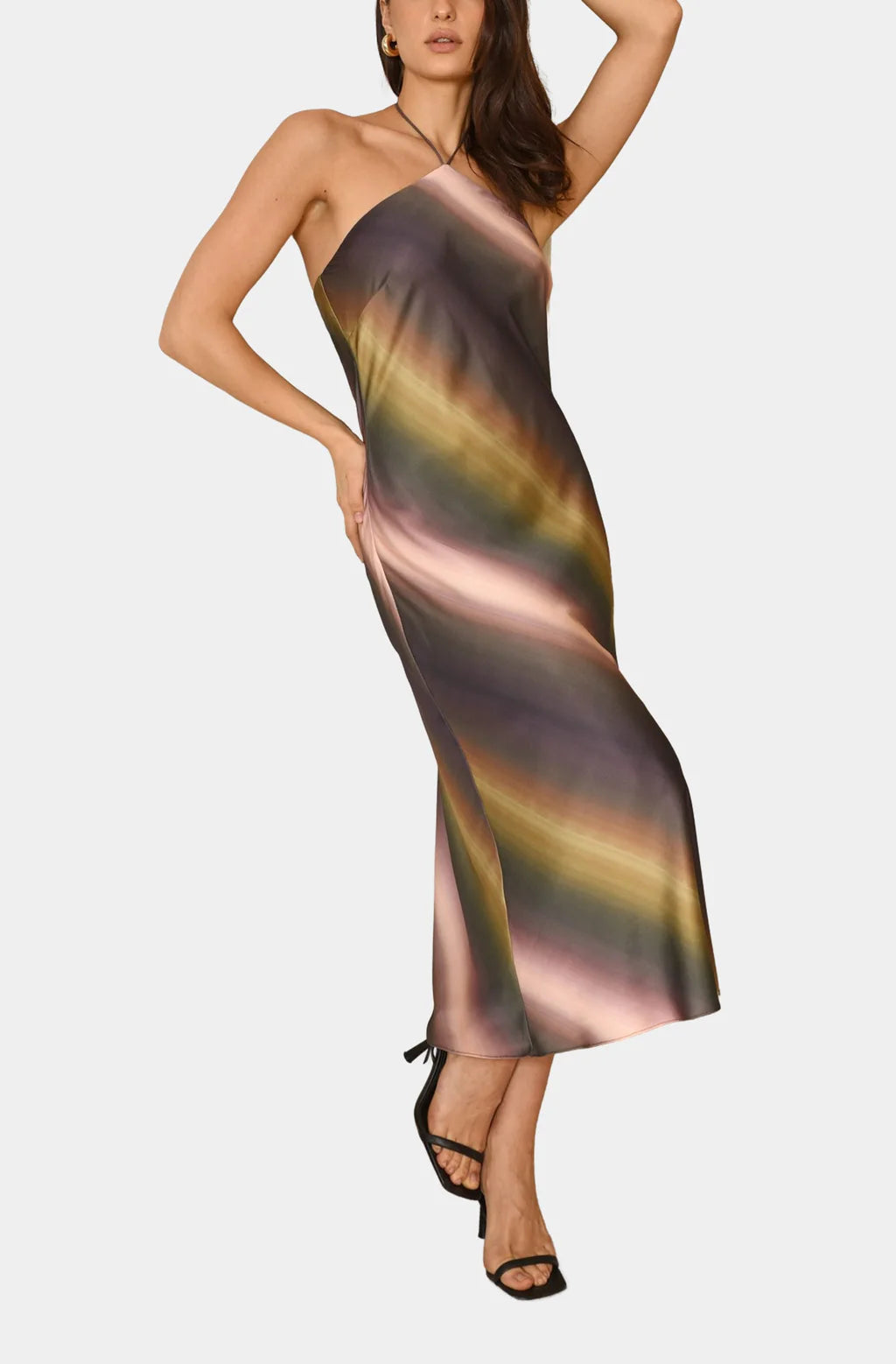 Yvonne Halter Satin Dress