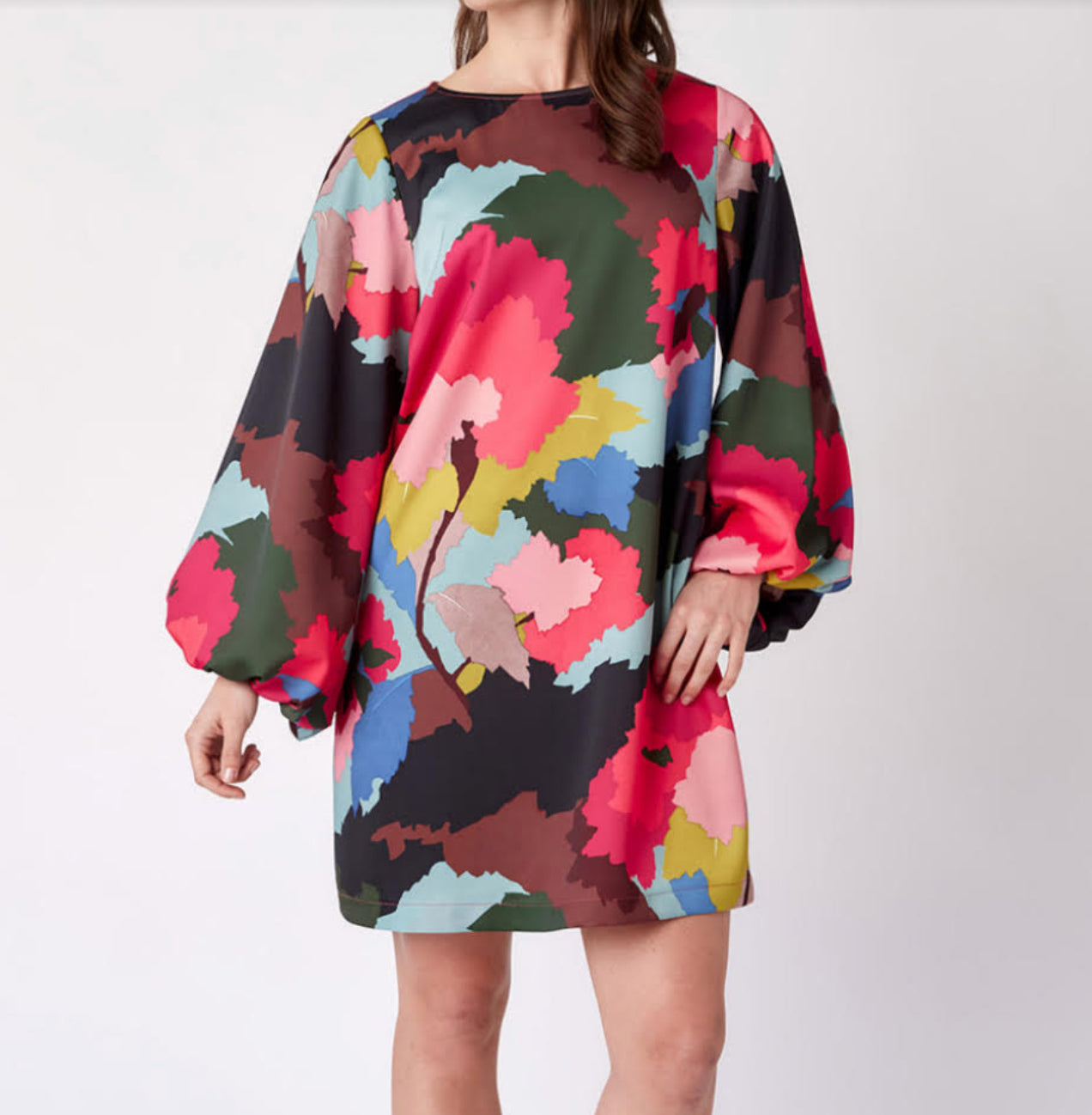 Cecily Dress in Painted Floral