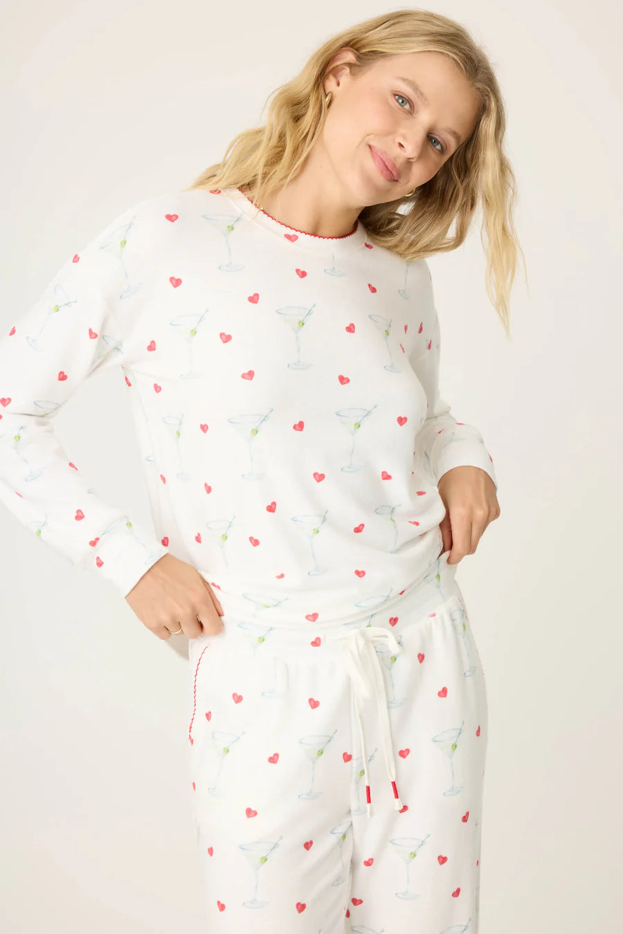 Holiday Happy Hour Pajama Top