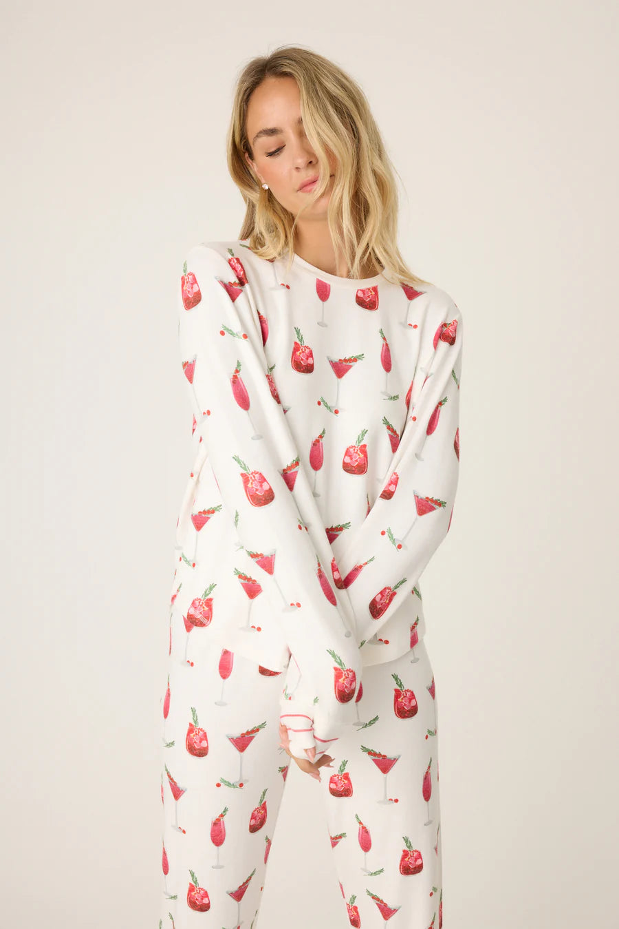 Cranberry Cocktail Pajama Top