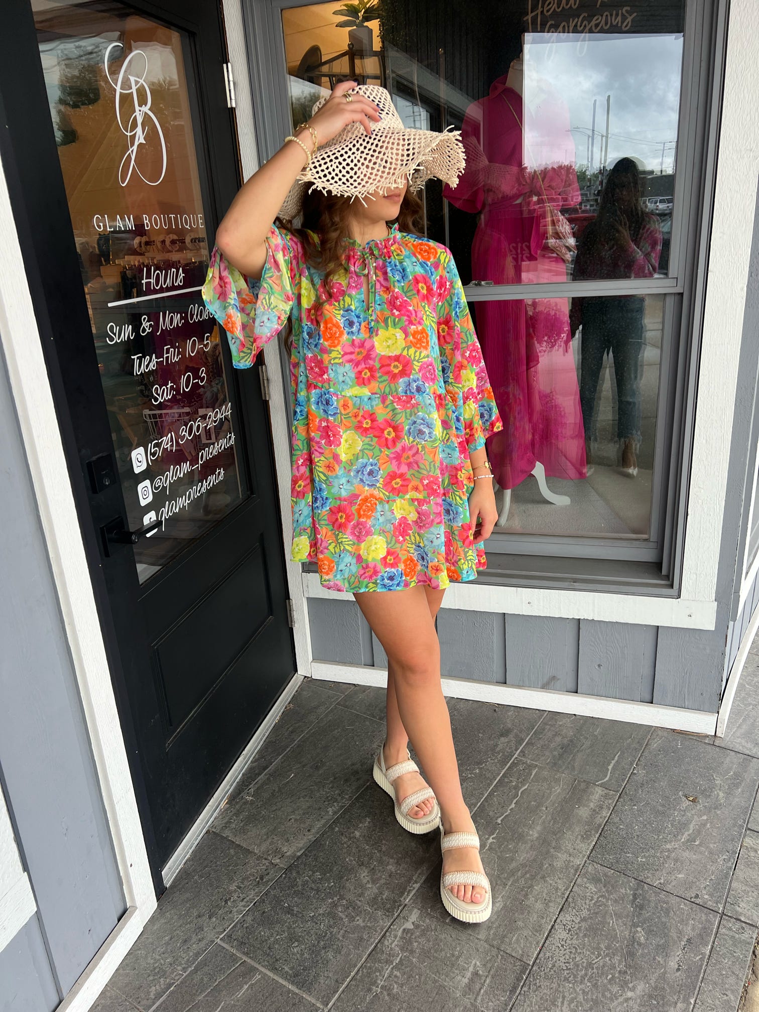 Voila Mini Floral Dress