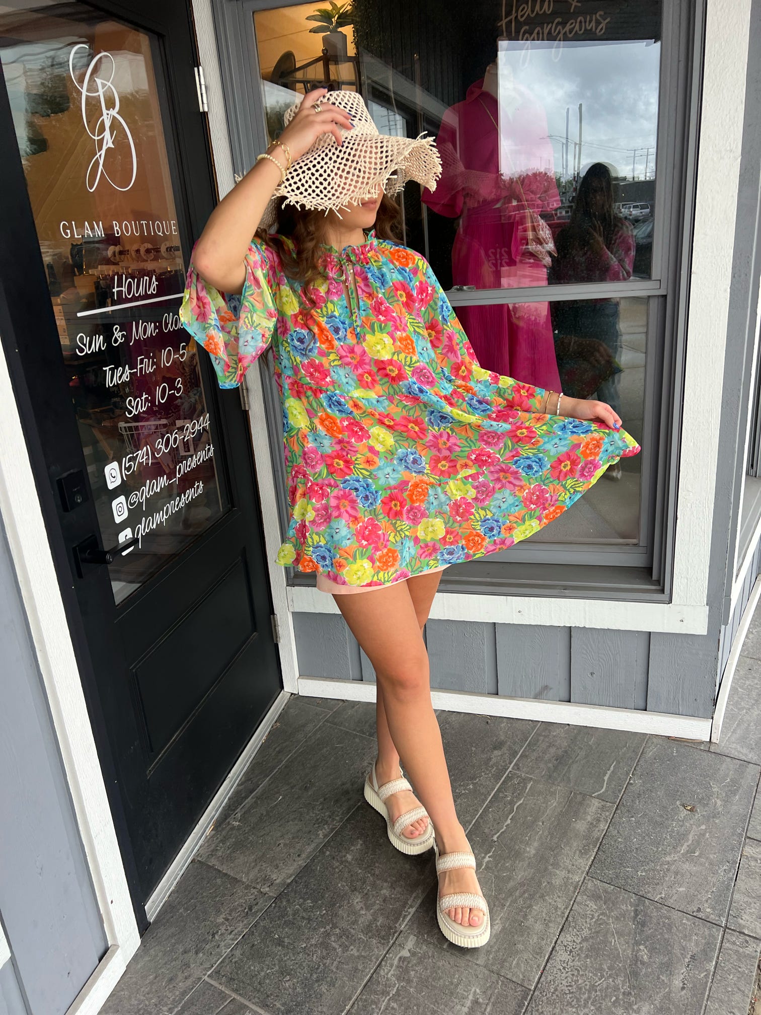 Voila Mini Floral Dress