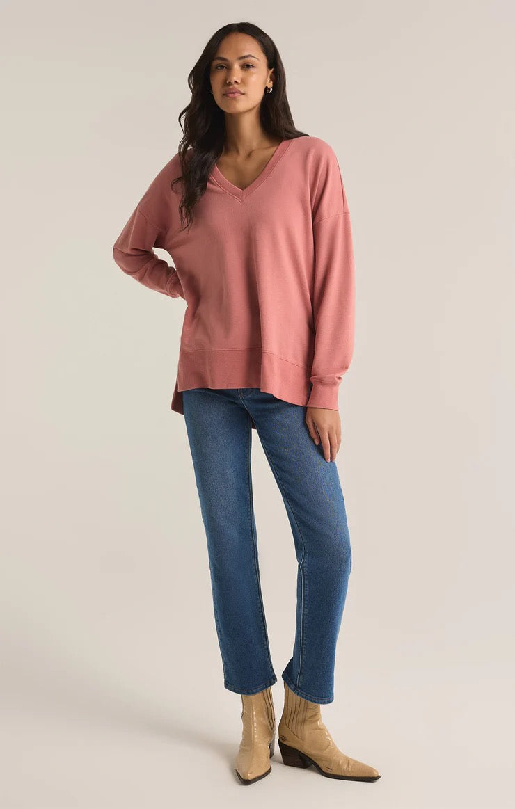 Modern V-Neck Weekender Rosebud